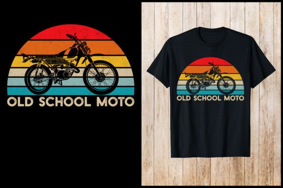 Download Old School Moto Bike T-shirt - Old Collection