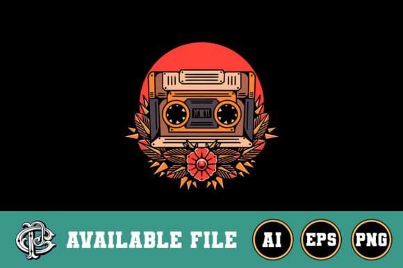 Download Oldschool Cassette T-shirt Design - Old Collection